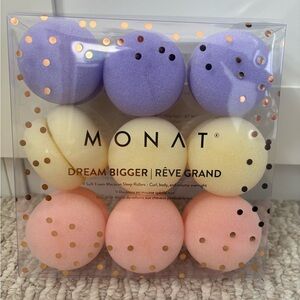 Monet Hair Rollers Set - Purple, Yellow, Pink
